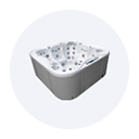 Baths with air massage