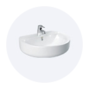 Washbasins to the wall