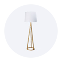 With glass shade